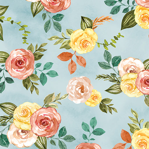 GONE COUNTRY - Floral - Light Blue