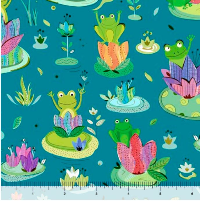 FROGGY POND LILY BLUE