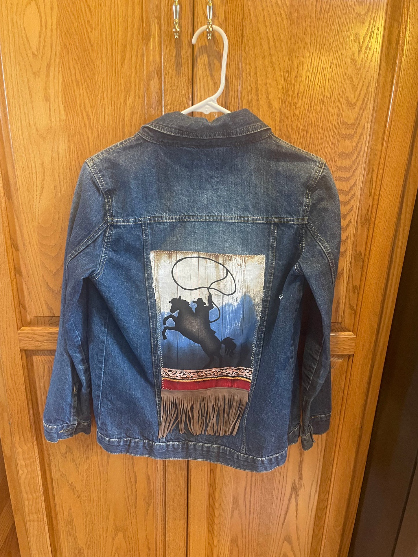 DENIM JACKET WITH HORSE