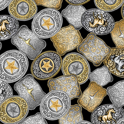 GONE COUNTRY - Western Buckles - Black