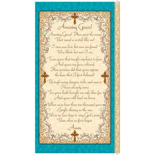 Amazing Grace -  Panel 24" - Cream