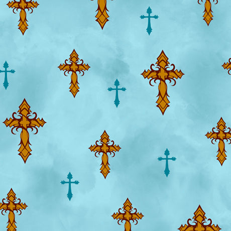 Amazing Grace -  Crosses - Light Teal