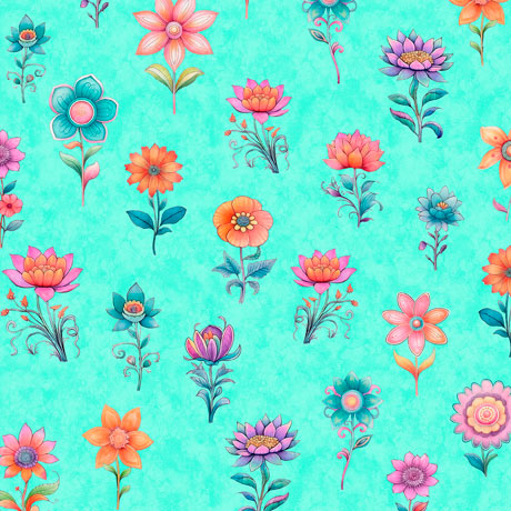 Spring Bling - Aqua