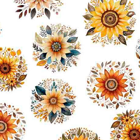 Poultry In Motion - Sunflowers - Quilting Treasures