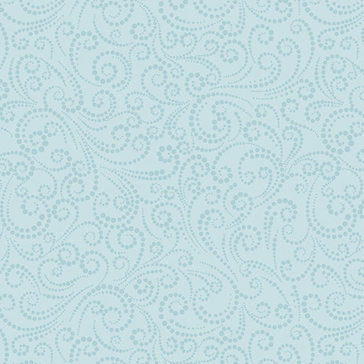 A Winter's Day - Dotted Scroll - Aquamarine