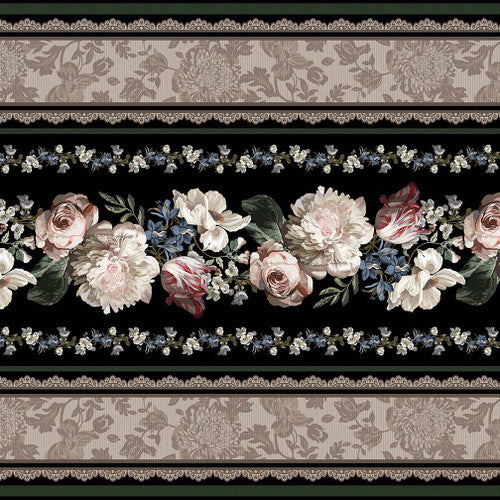 Art of Midnight - Midnight Taupe - Boarder Stripe