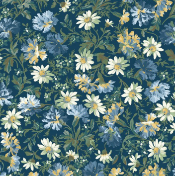 WILLOUGHBY MAIN FLORAL DK BLUE